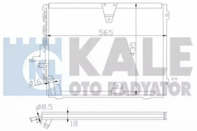 KALE OTO RADYATOR 392700 -  Конденсатор, кондиционер